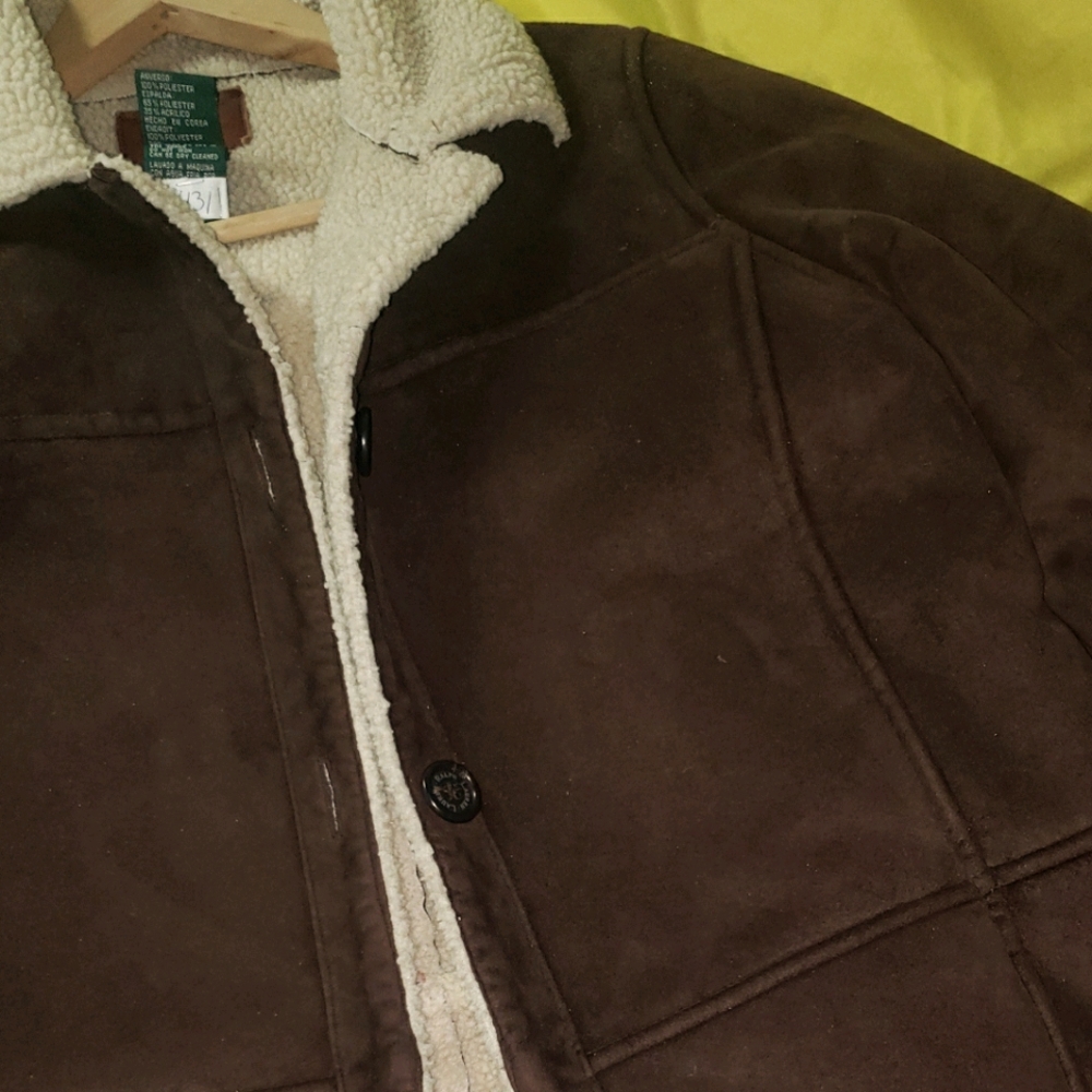 Ralph Lauren Suede/Sherling Jacket